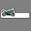6" Ruler W/ Full Color Racing Motorcycle